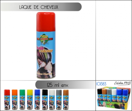 Laque de cheveux temporaire 125ml env. -