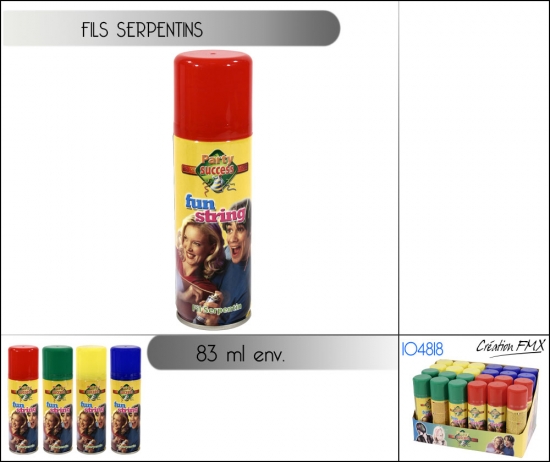 Fils serpentins 83ml env.