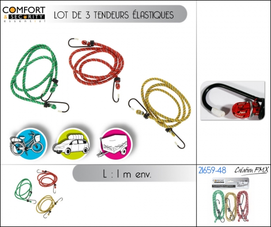 Tendeurs 1m x3