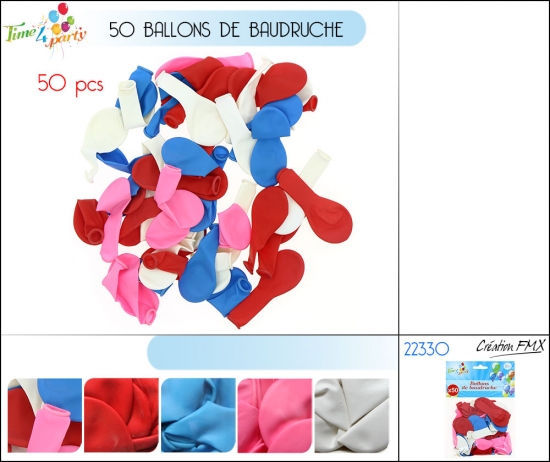Ballon de baudruche Diam 20cm env.  x50pièces
