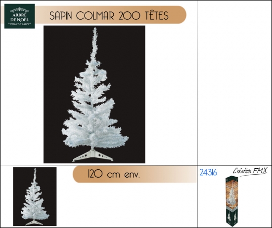 SAPIN BLANC COLMAR 120cm -200 têtes