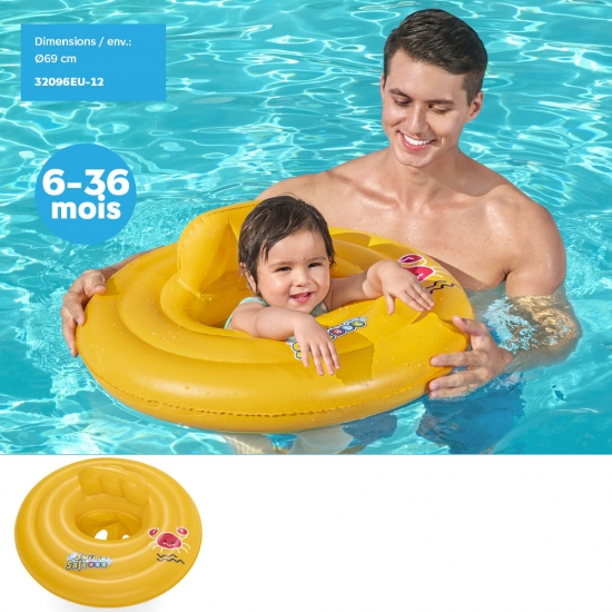 Bouée siège pour bébé 6-36 MOIS  (Dia.)69cm env.