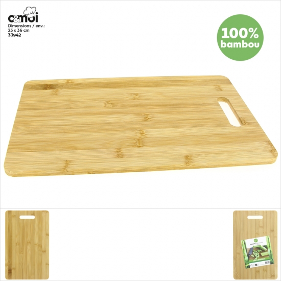 Planche à découper bambou GM 36 x 23 x 0,9 cm