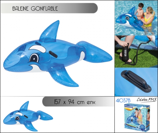 Dauphin gonflable (157x94cm env.)