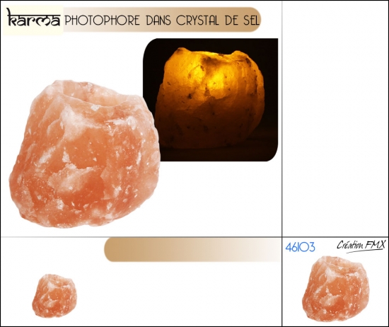 Photophore dans crystal de sel