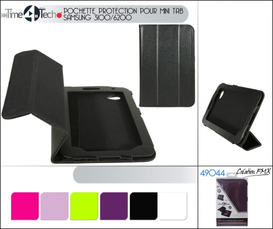 Pochette protection pour mini Tab SAMSUNG 3100/6200 (6 couleurs asst.)