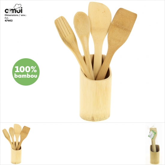Set 4 Ustensiles De Cuisine & Pot