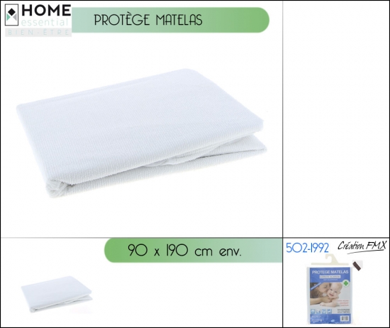 Protège Matelas 90x190cm env.