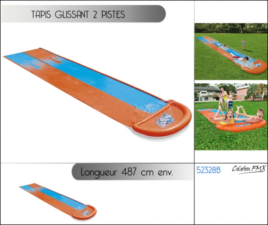 Tapis glissant 2 pistes longueur 487 cm