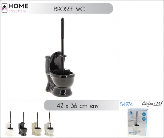 Brosse WC mini céramique 4 assts