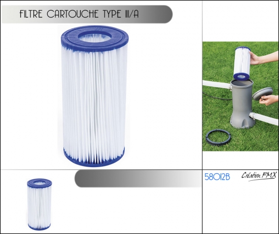 Filtre cartouche piscine Type III - 5678 L