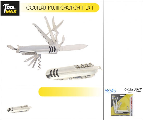 Couteau multifonction 11 en 1