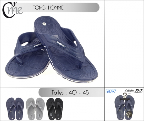 Tong homme - T40 à 45 - x3 assortiments