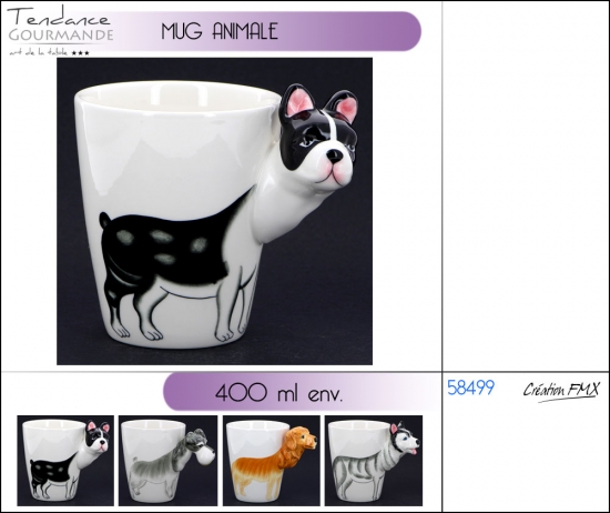 Mug Animale 400ML env./ 4 asst