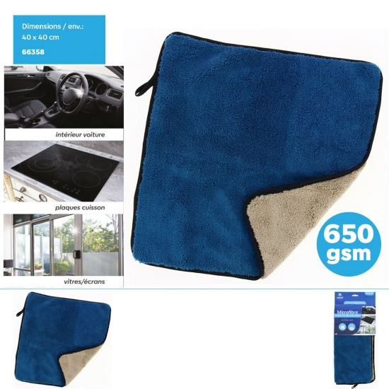 Chiffon Microfibre flanelle 650gsm 40x40cm env