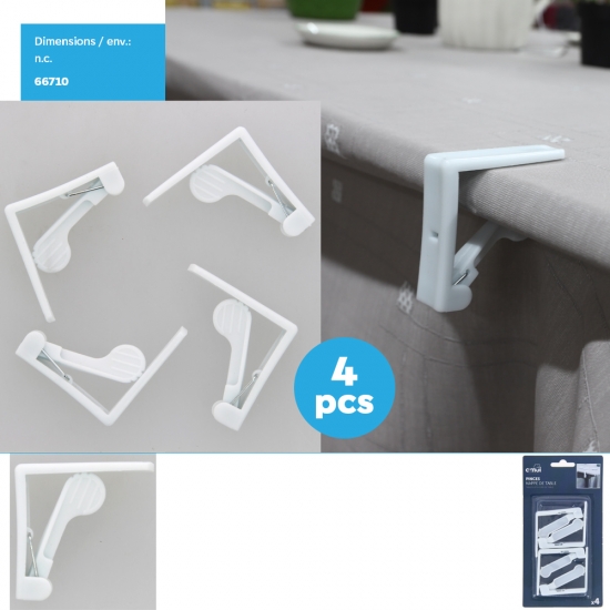 Pince à nappe x4pcs - x3 coloris
