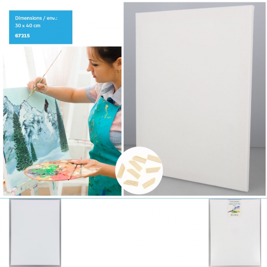 Chassis en coton 30x40cm env - 1 asst