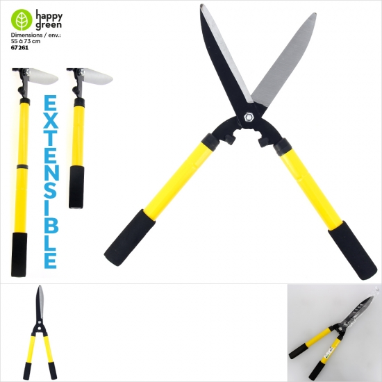 Cisaille à haie téléscopique (de 55cm à 73cm env.)