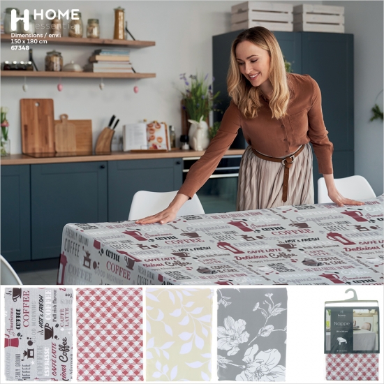 Nappe PVC 150x180 cm 4 modèles assortis
