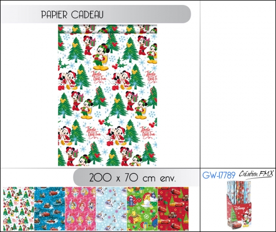 Papier cadeau Disney MixX - 200x70cm env.
